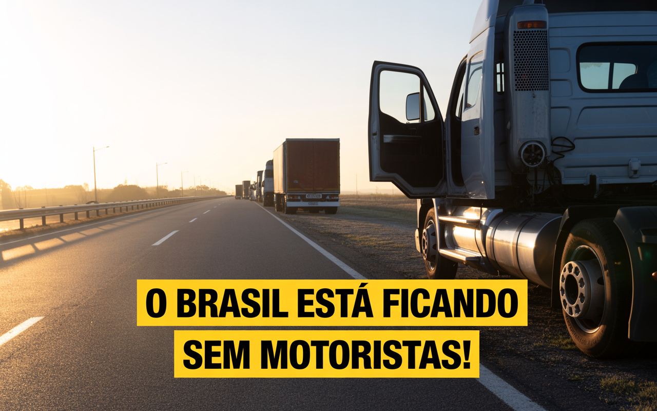 Transporte rodoviário enfrenta crise silenciosa: com déficit de 120 mil motoristas e envelhecimento da categoria, empresas recorrem a mulheres e programas de requalificação para manter caminhões nas estradas