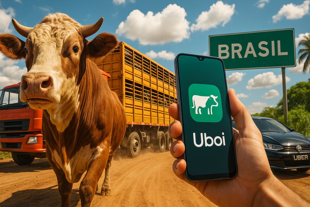 O Uber para boi da JBS, o app Uboi, leva tecnologia e inteligência artificial ao campo, transformando o transporte rural com inovação e eficiência.