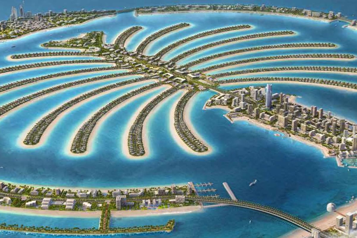 A ilha artificial em forma de palmeira transformou Dubai com engenharia costeira e um enorme quebra-mar, marco global de inovação urbana e ambiental.