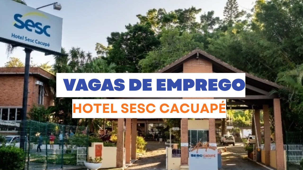 Vagas de emprego no SESC com salários de até R$ 2.499,00 + insalubridade de R$ 607,20 + vale-alimentação para cargos de temporada em Florianópolis; necessário ter disponibilidade