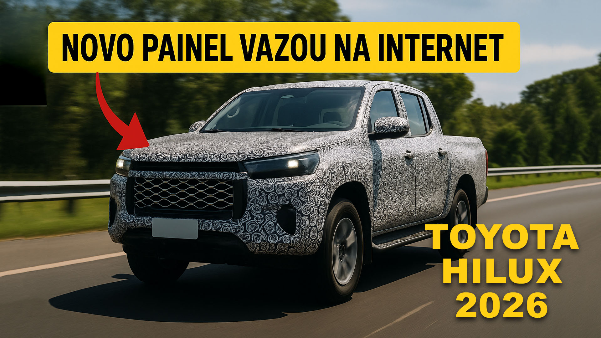 Vazamento revela novo painel da Toyota Hilux 2026 e público já considera o maior redesenho de cabine da picape em uma década