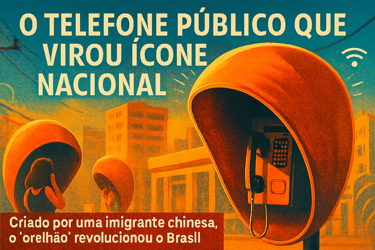 O telefone público que virou ícone nacional: criado por uma imigrante chinesa, o “orelhão” chegou a 1 milhão de unidades e revolucionou a comunicação brasileira