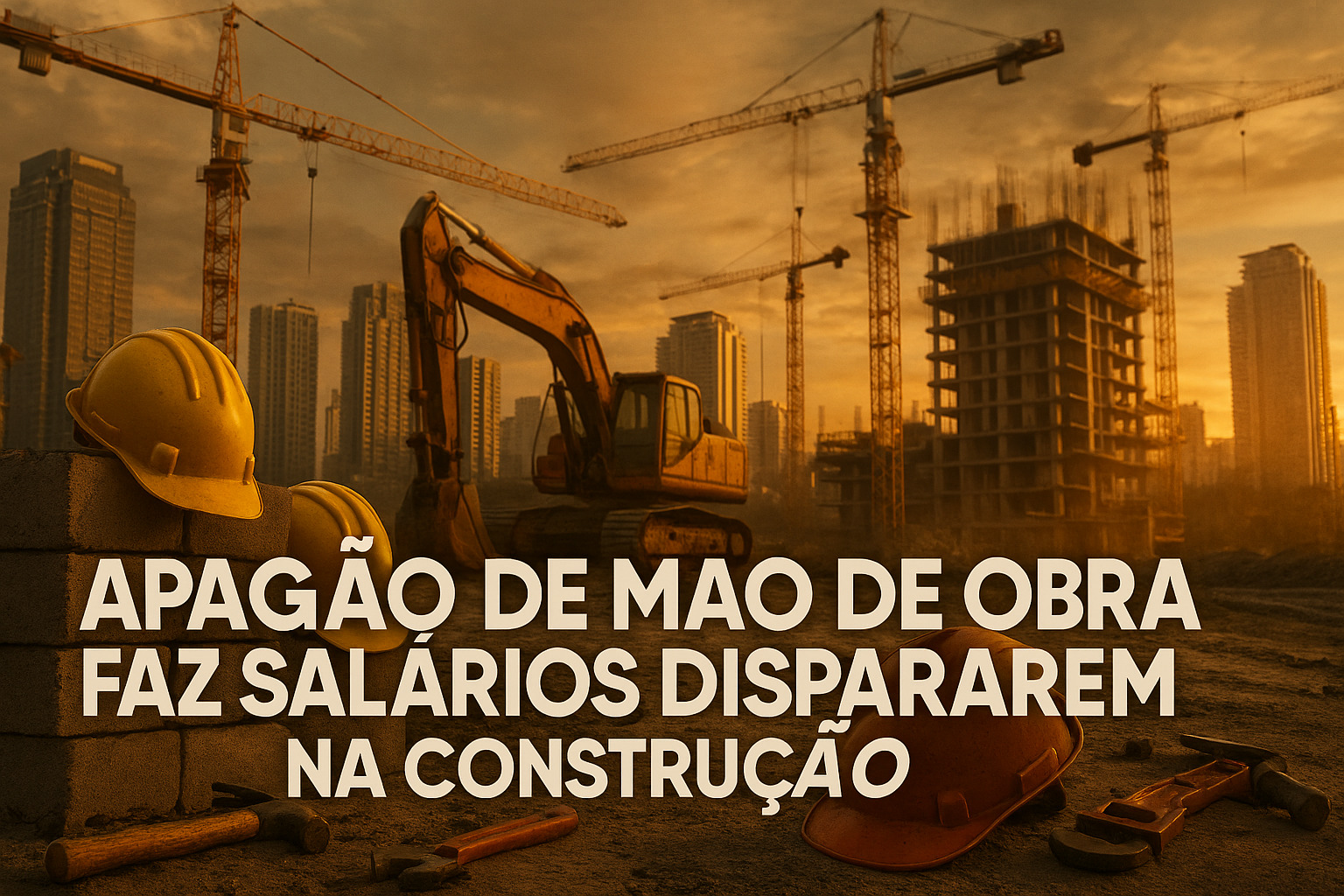 Indústria da construção vive apagão de mão de obra: falta de pedreiros, mestres de obras e eletricistas ameaça cronogramas de grandes empreendimentos no Brasil e faz salários dispararem em 2025