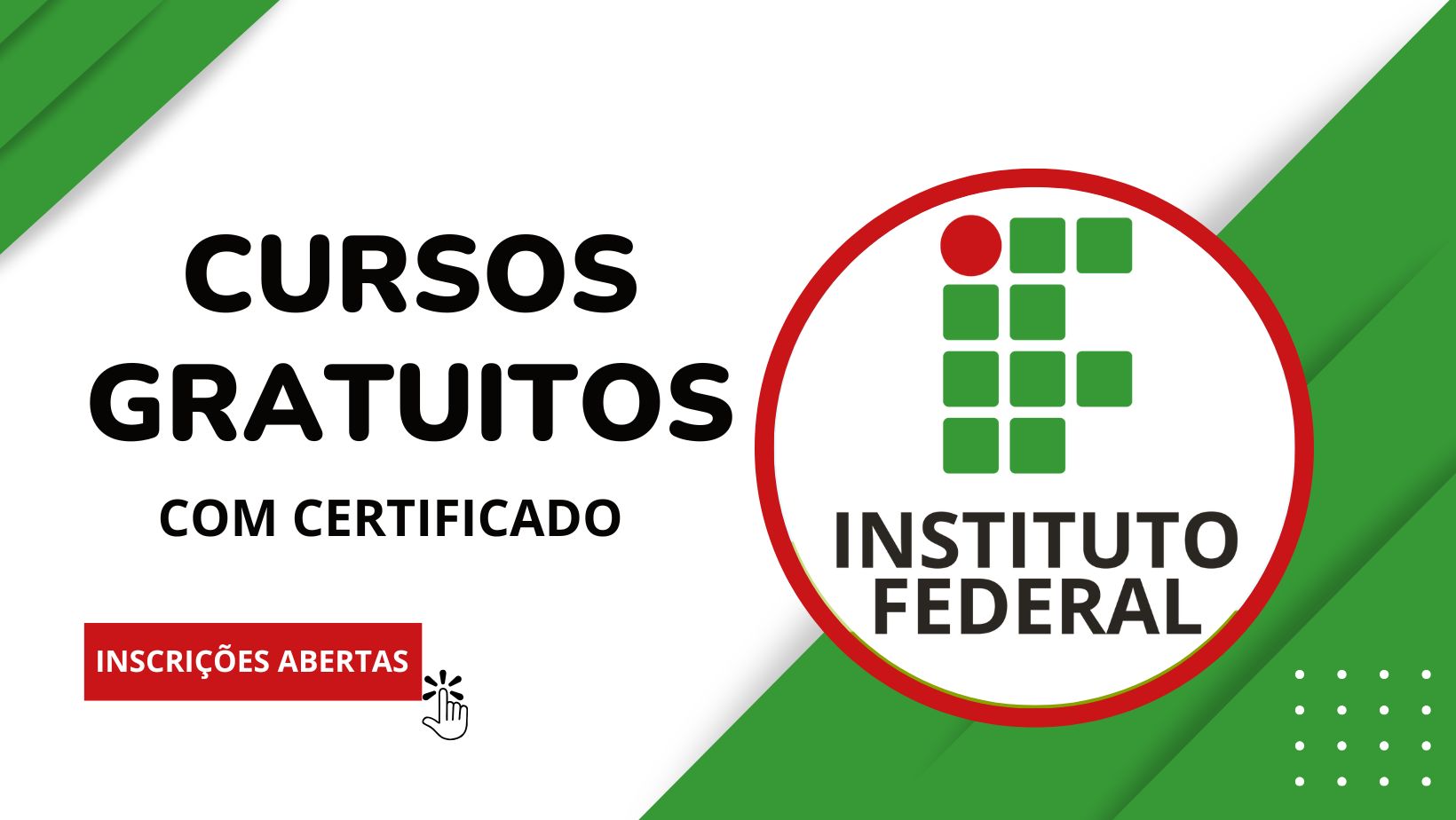 Inscrições abertas para dois cursos gratuitos e 100% online de libras oferecidos pelo Instituto Federal. Pode se inscrever de todo o Brasil, e ao concluir você recebe certificado. Saiba como participar.