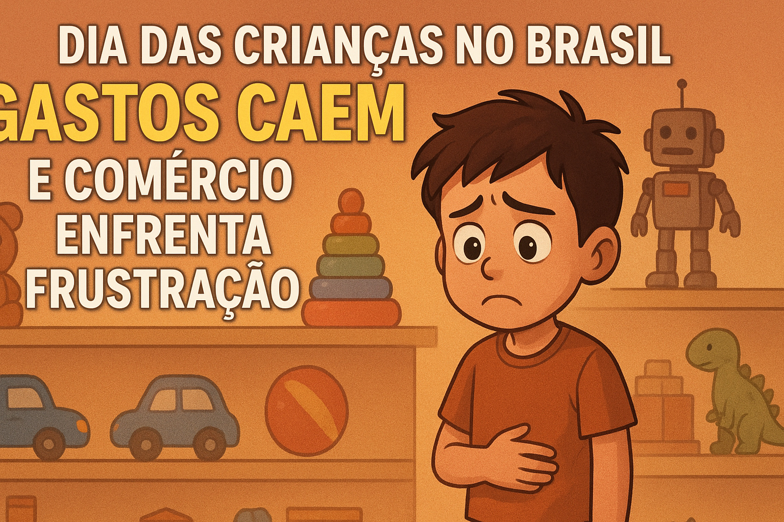 Dia das Crianças no Brasil: Gastos caem e comércio enfrenta frustração