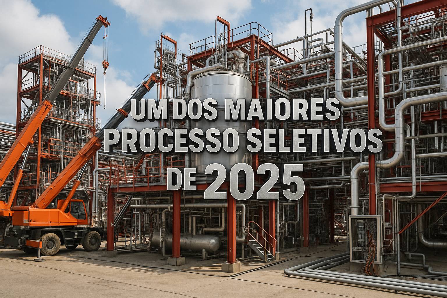 Planta industrial da Engevale Engenharia em São Paulo representando o recrutamento de profissionais para reinicialização de unidade