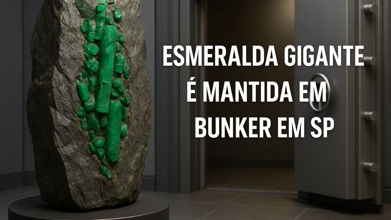 Mistério e luxo cercam a esmeralda de R$ 2 bilhões da Serra da Carnaíba, em leilão com segurança de filme.