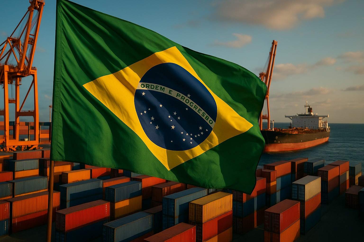 Brasil supera tarifas dos EUA, quebra recordes portuários e amplia exportações com destaque para Índia, México e petróleo, impulsionando emprego e renda