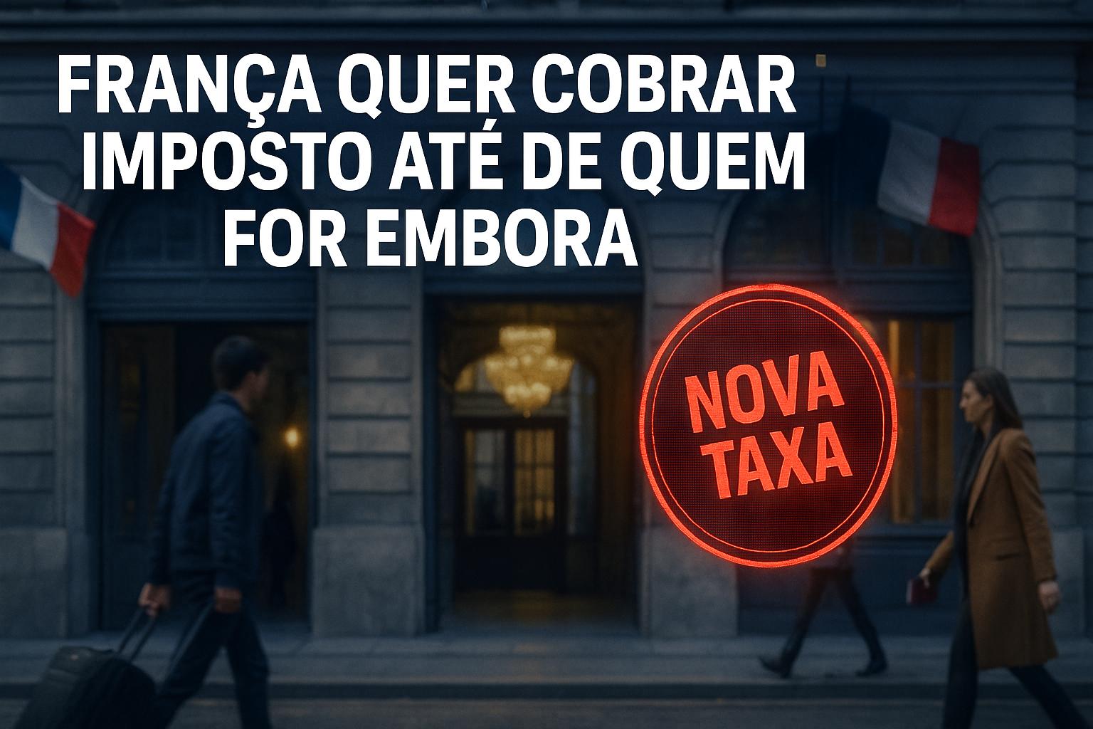 França enfrenta crise fiscal e propõe imposto inédito: quem for embora ainda pagará tributos por até 10 anos
