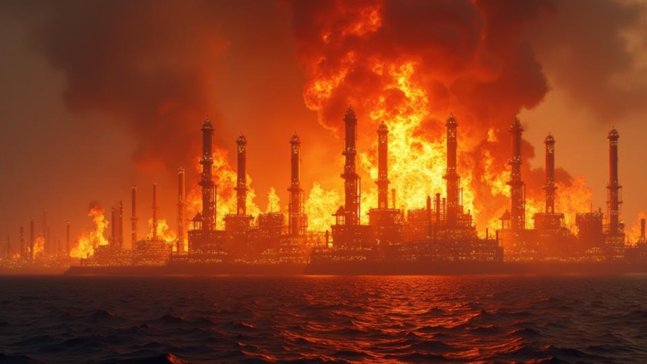 Um incêndio de grandes proporções atingiu a refinaria de petróleo da Chevron em El Segundo, nos EUA, levando autoridades a emitirem ordens de confinamento e monitorarem a qualidade do ar. Fonte: invezz