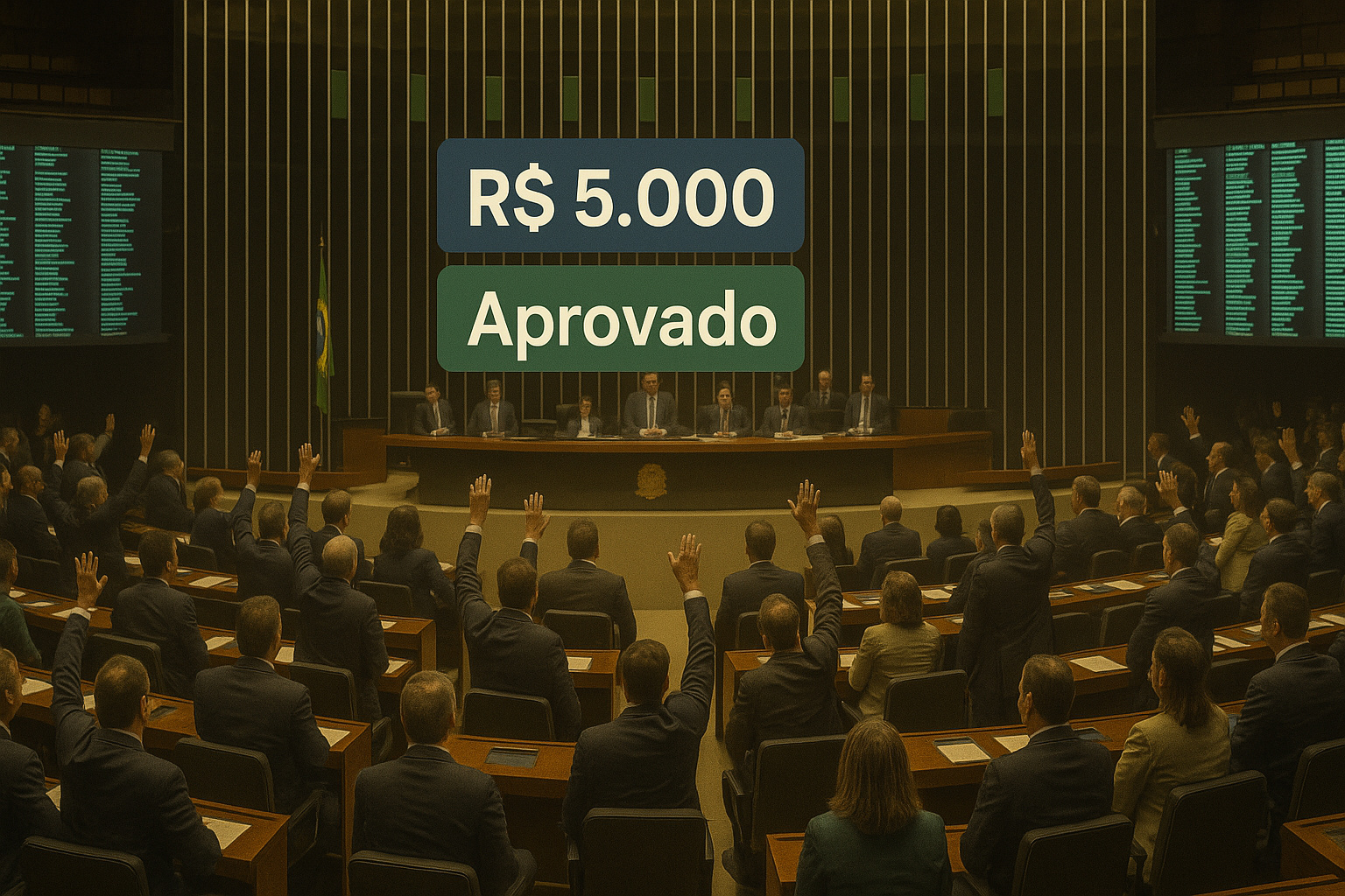 Congresso Nacional aprova proposta de isenção do IR até R$ 5 mil com validade indeterminada.