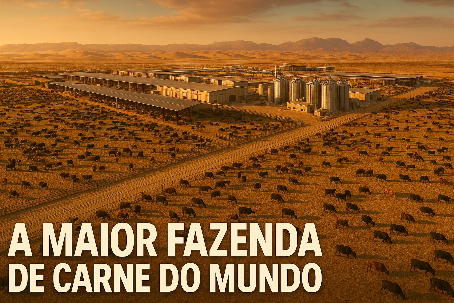 Com 23 mil km² de área e rebanho que chega a 10 mil cabeças de gado, a maior fazenda de carne do mundo supera o tamanho de países inteiros como Israel e El Salvador e funciona como uma cidade agropecuária em meio ao deserto