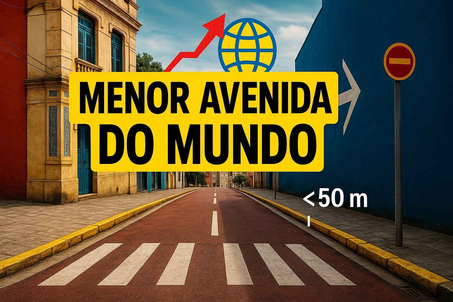 Com 50 metros e menos de 1 minuto de travessia, a menor avenida do mundo surpreende com história e curiosidades