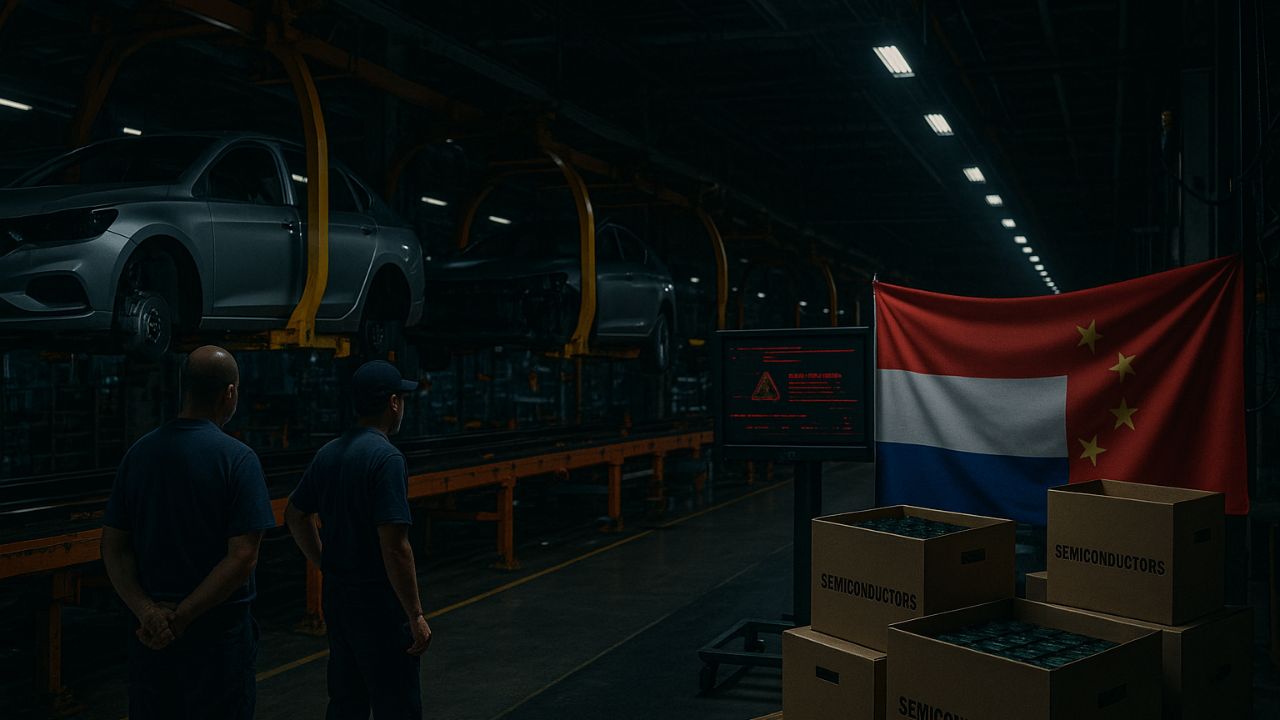 Conflito entre Holanda e China pelo controle de chips ameaça a produção de automóveis no Brasil, com risco de paralisações nas montadoras.