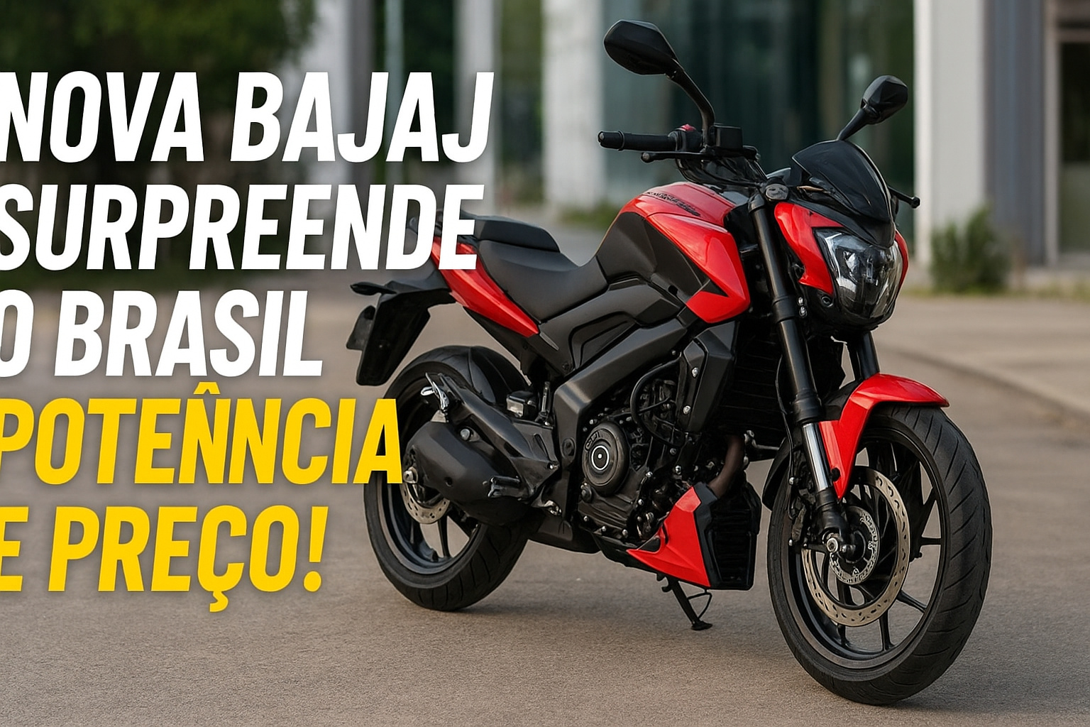 Lançamento da Bajaj Dominar NS400Z 2026 no Brasil mostra motos com alto custo-benefício