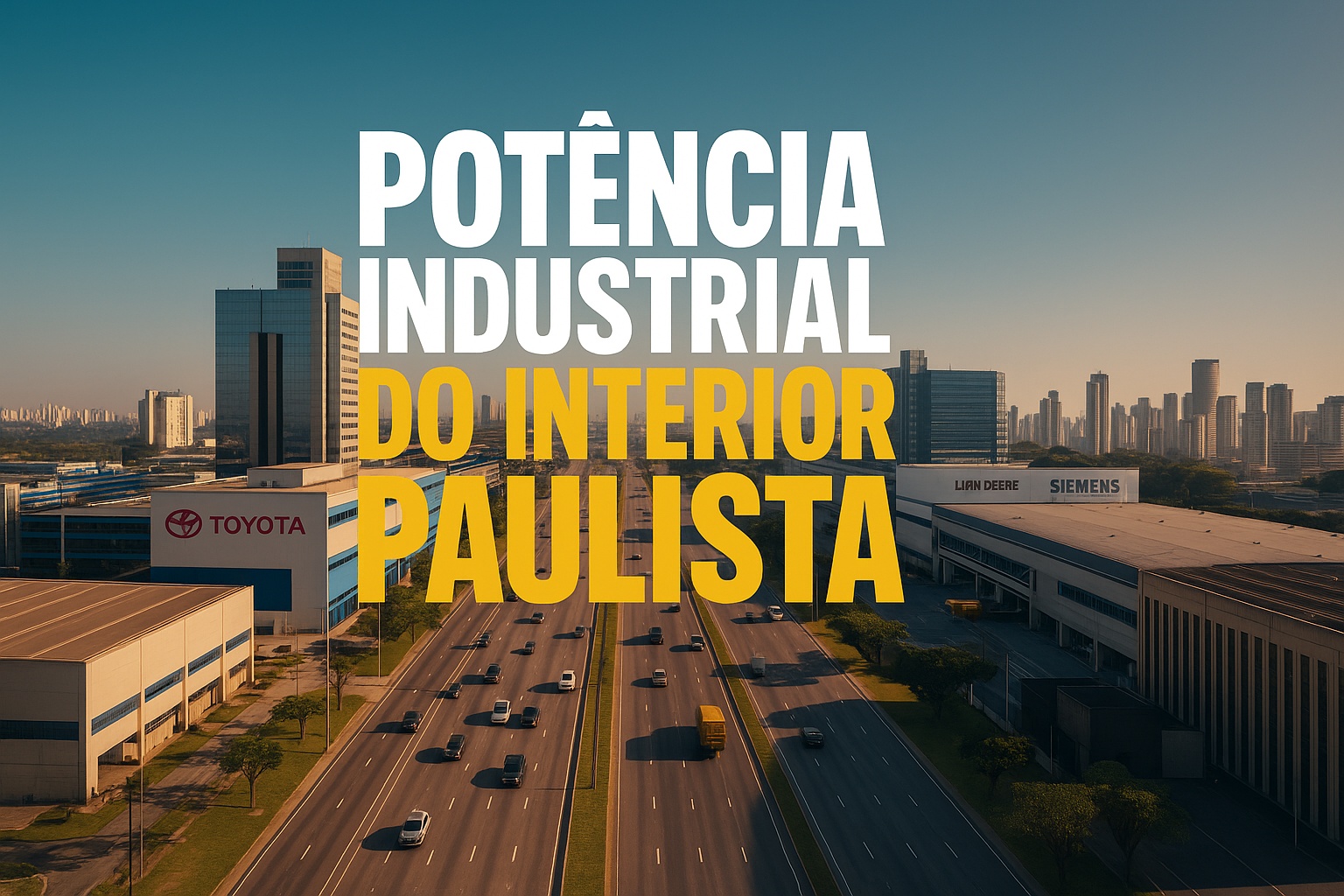 A cidade industrial que mais cresce no Brasil abriga gigantes como Toyota, Siemens e John Deere; tem salário médio de R$ 3.421, PIB de R$ 170 bilhões e se consolida como potência econômica do interior paulista