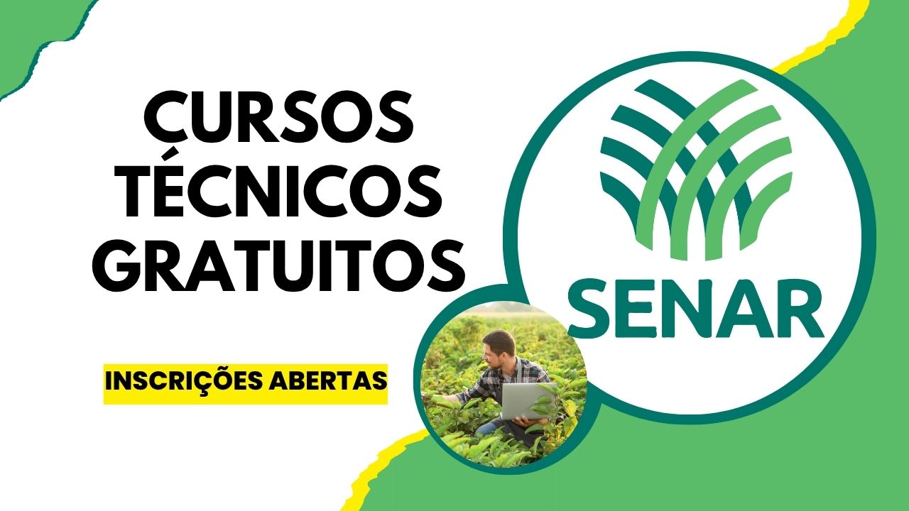 O SENAR abriu mais de 1.100 vagas para cursos técnicos gratuitos em Mato Grosso do Sul e Bahia. Inscrições vão até 24 de novembro.