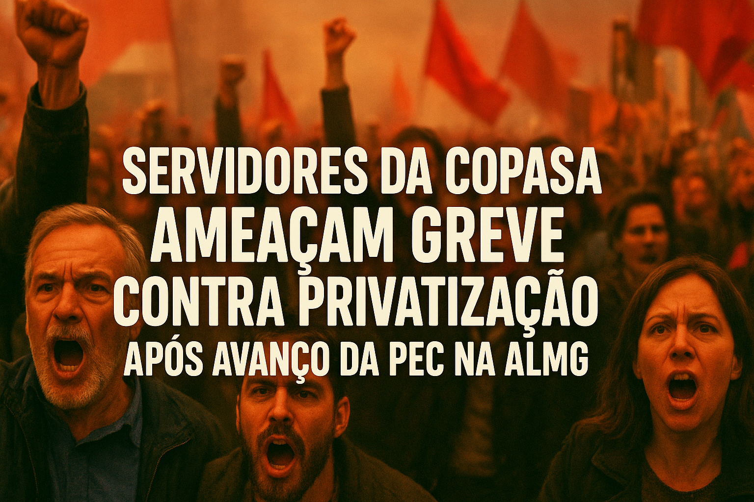 Servidores da Copasa ameaçam greve contra privatização após avanço da PEC na ALMG