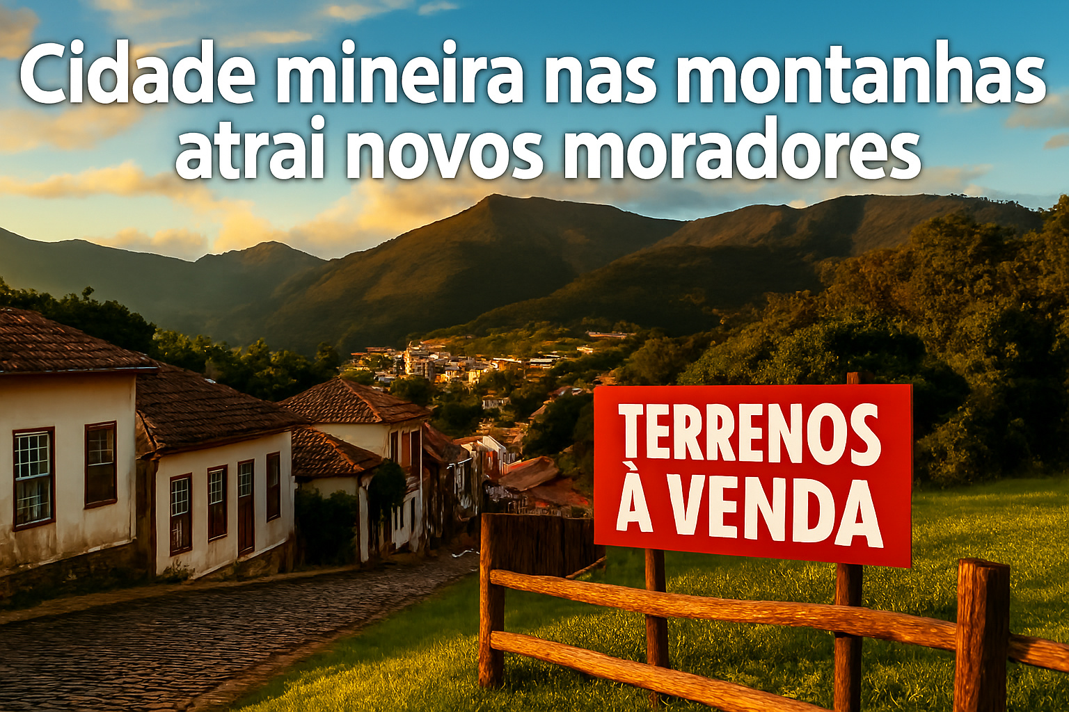 Cidade nas montanhas mineiras oferece terrenos entre R$ 160 mil e R$ 200 mil, clima ameno de 18 °C e custo de vida 35% menor que o das capitais; aposentados e nômades digitais transformam o refúgio em novo polo de qualidade de vida