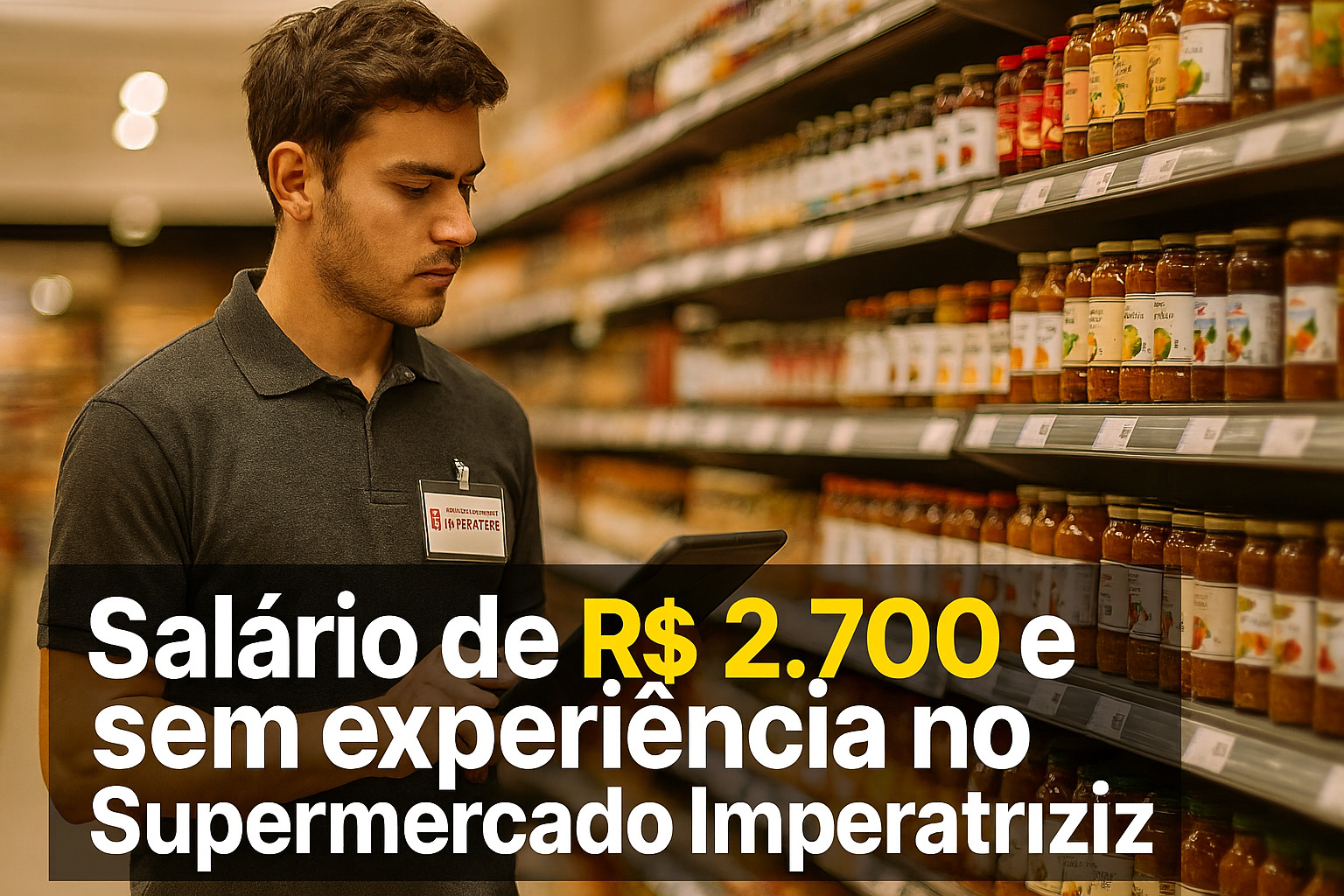 Trabalhe realizando pesquisa de preços em supermercado: sem experiência e com ensino médio