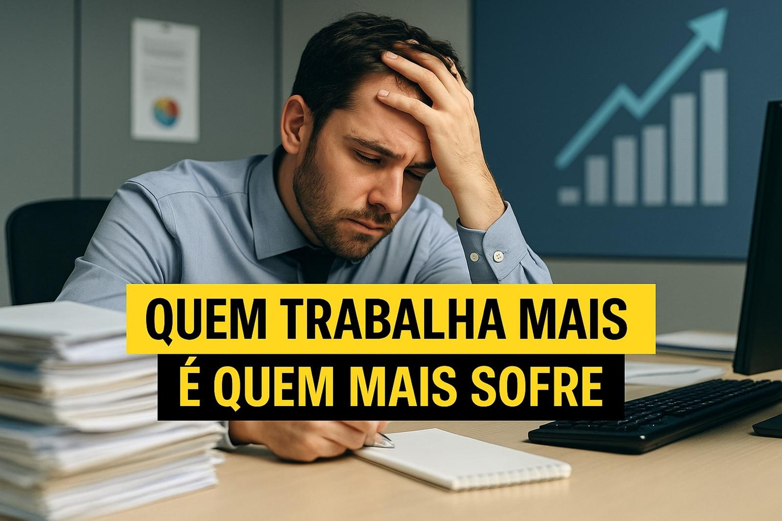 Psicólogo explica por que os funcionários mais esforçados sofrem mais estresse e injustiça, mesmo entregando mais resultados e dedicação no trabalho
