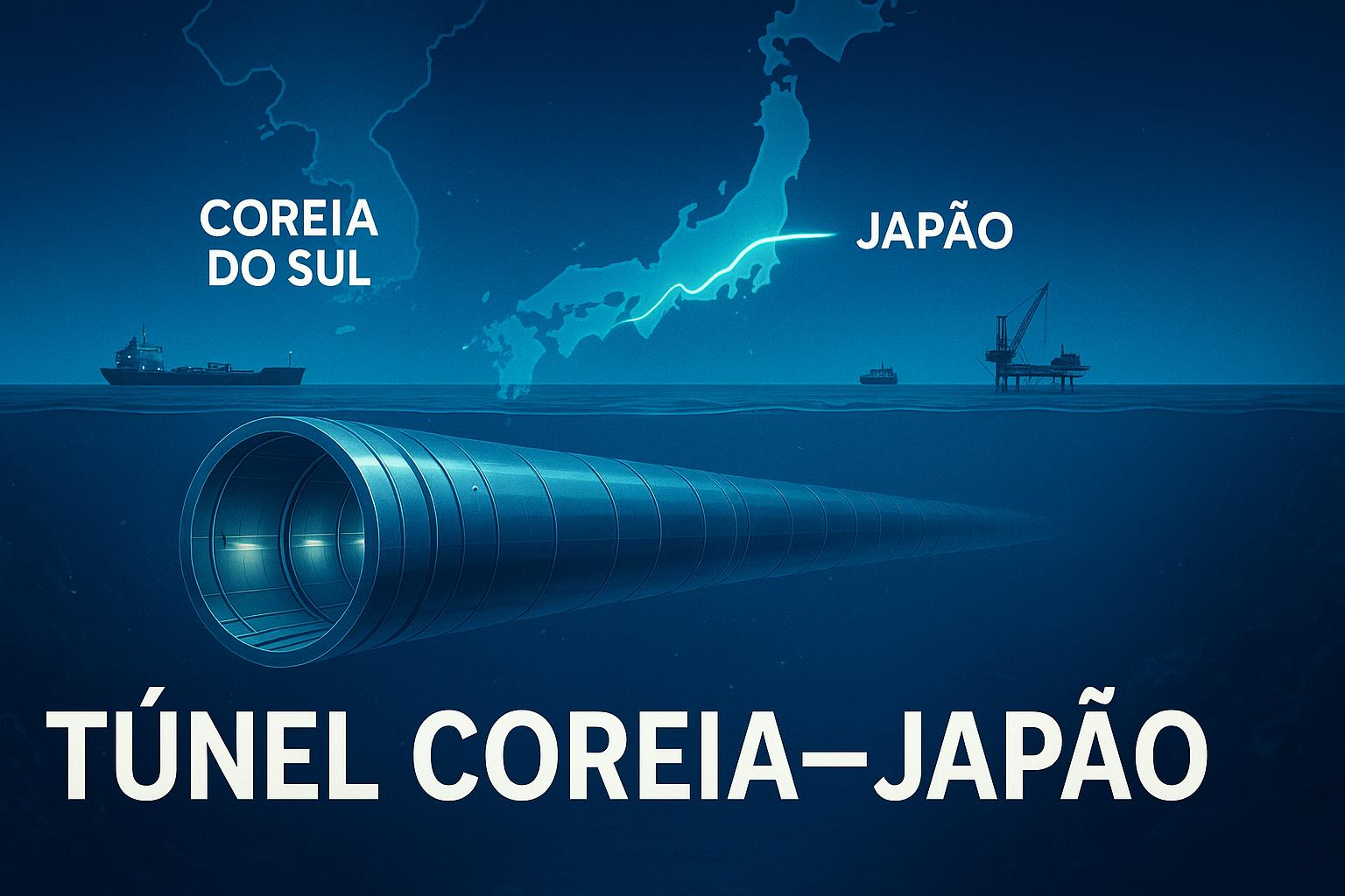 O túnel submarino mais ambicioso do planeta: projeto de até 135 km sob o mar e estimativas acima de US$ 60 bilhões pode conectar duas regiões rivais na Ásia e reescrever a geopolítica da Ásia