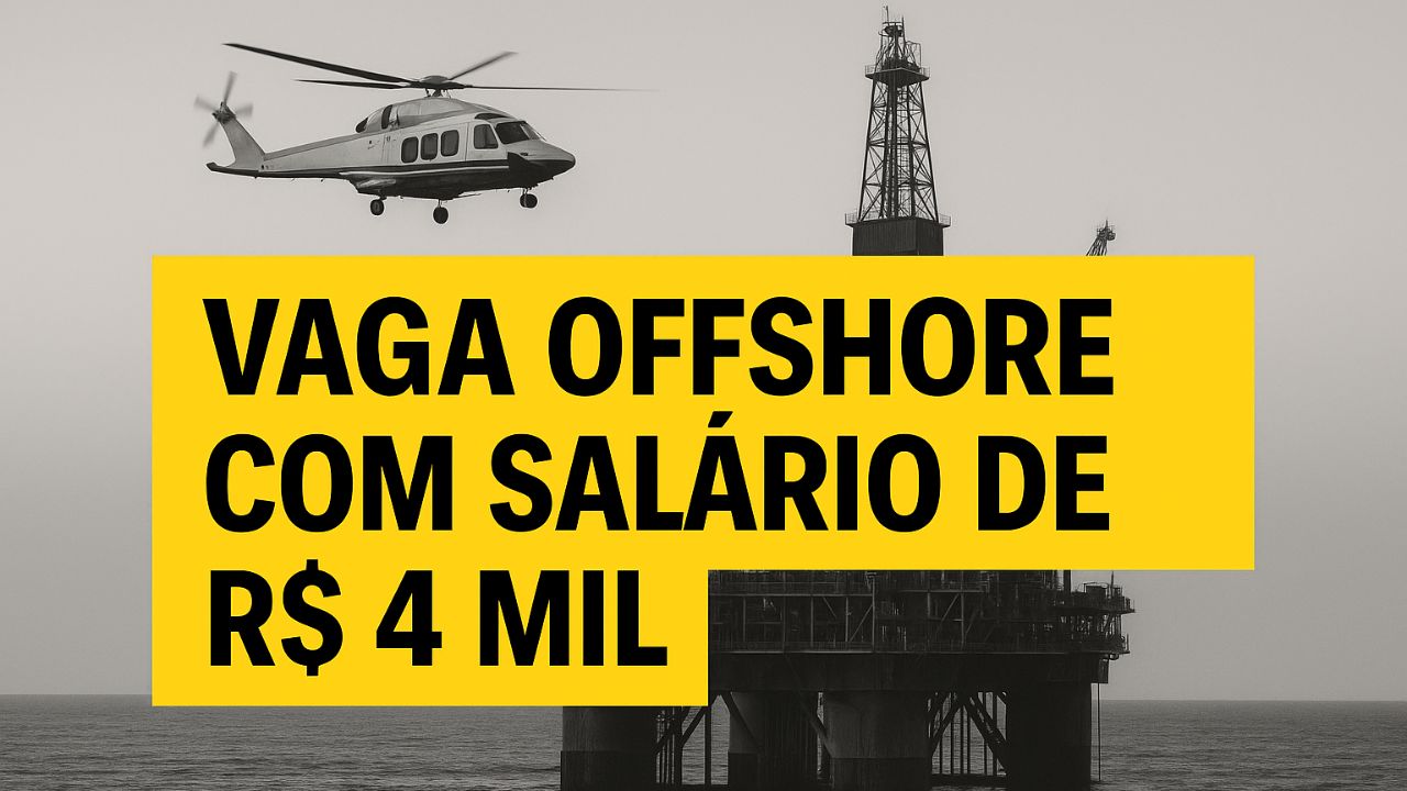 Vaga offshore para técnico em automação no Rio de Janeiro oferece salário de R$ 4 mil, benefícios e oportunidade para trabalhar embarcado.
