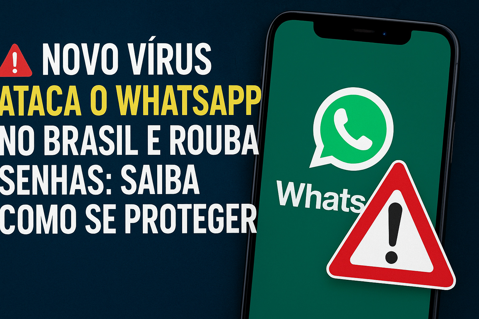 Novo vírus ataca o WhatsApp no Brasil e rouba senhas: saiba como se proteger