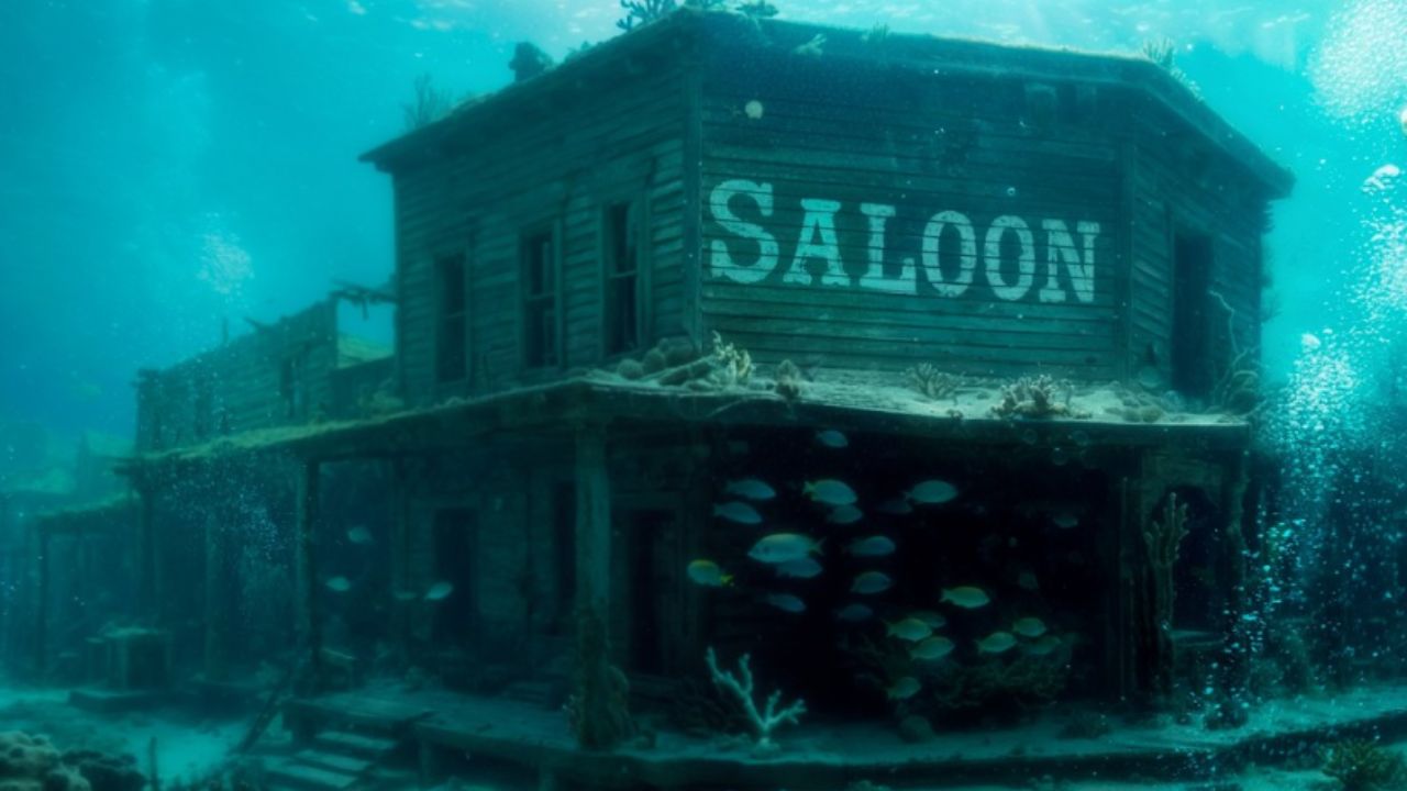 A cidade submersa esquecida há 70 anos ponte fantasma, aviões perdidos e segredos enterrados sob 1,3 bilhão de toneladas de água