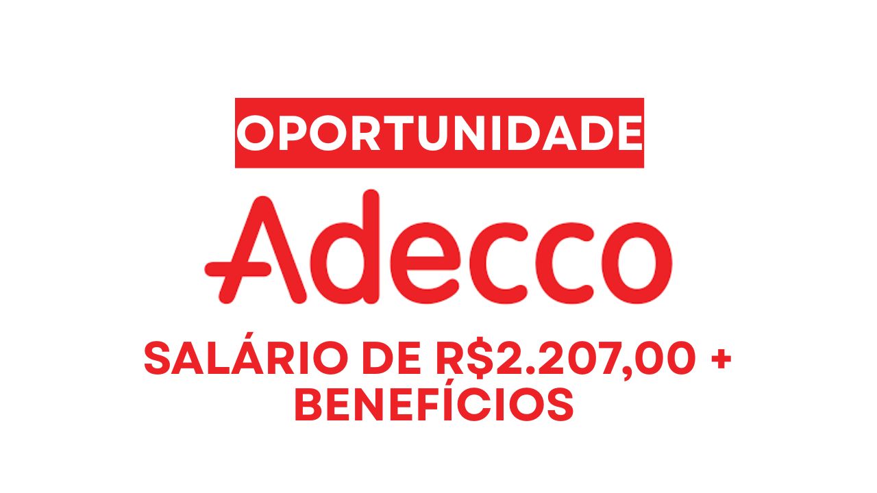 Adecco abre vaga de emprego com salário de até R$ 2.207,00 +vale-alimentação + fretado para atuar como auxiliar logístico em período integral no Jaguaré-SP