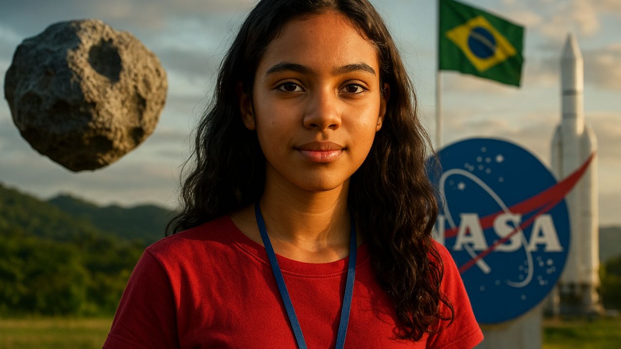 Aos 15 anos, brasileira ganha destaque ao somar 8 detecções de asteroides em projeto da NASA e aguarda validação mundial