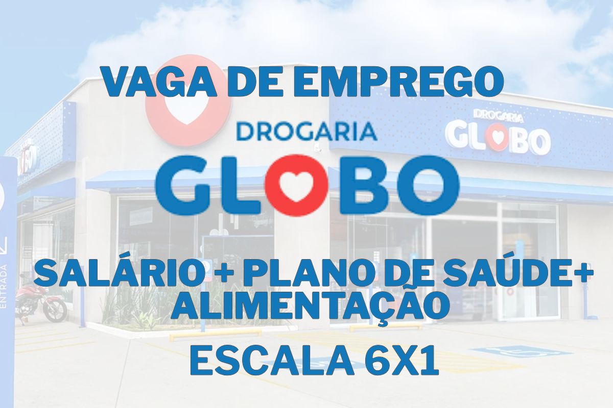 Balconista de Farmácia em Banco de Talentos da Drogaria Globo em Teresina, com benefícios completos, plano de carreira estruturado e chance de crescer na rede.