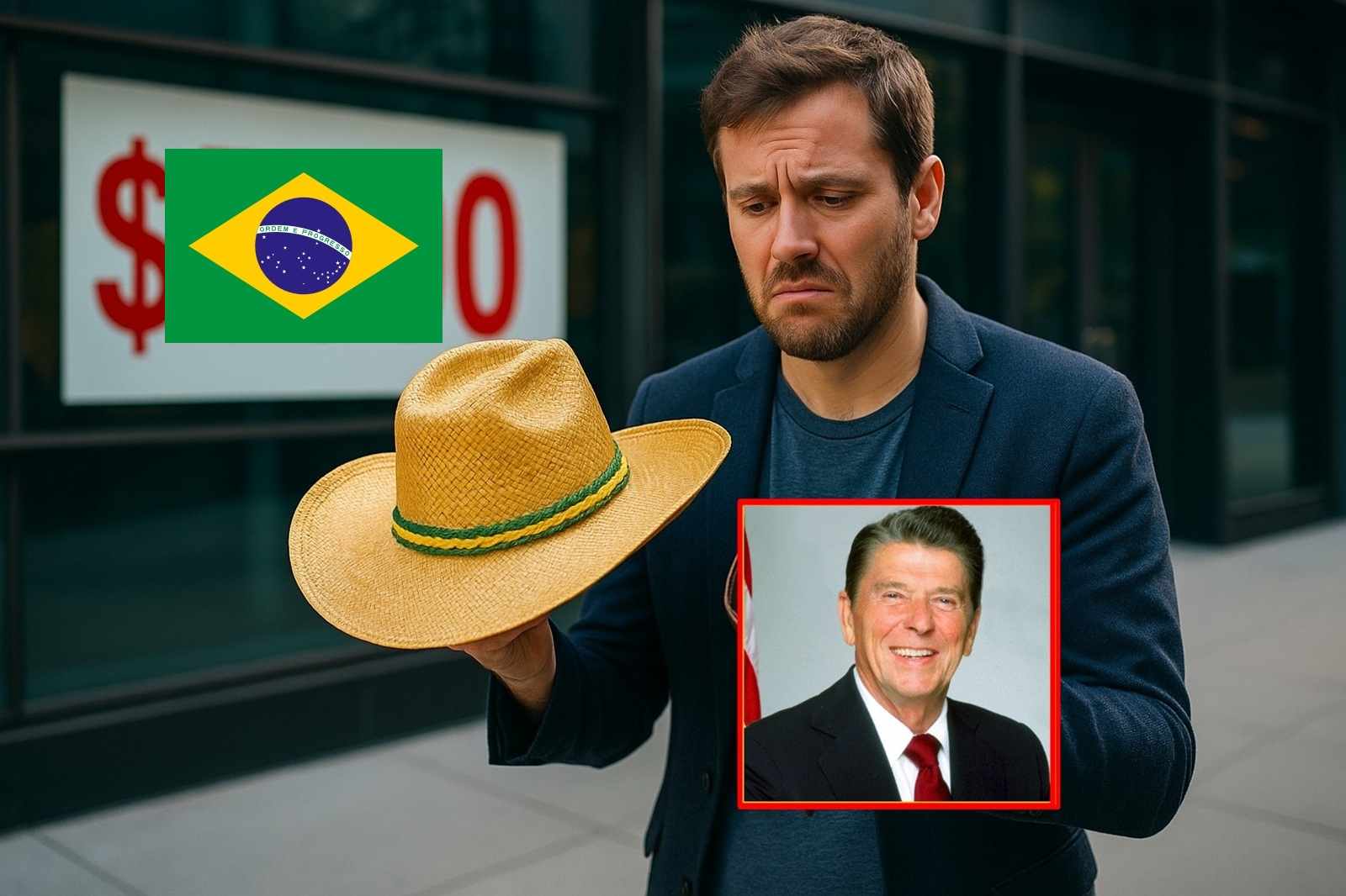 ChapÉu ligado a Ronald Reagan surge em Las Vegas com documentos e foto antiga, despertando dúvidas sobre origem e história do objeto