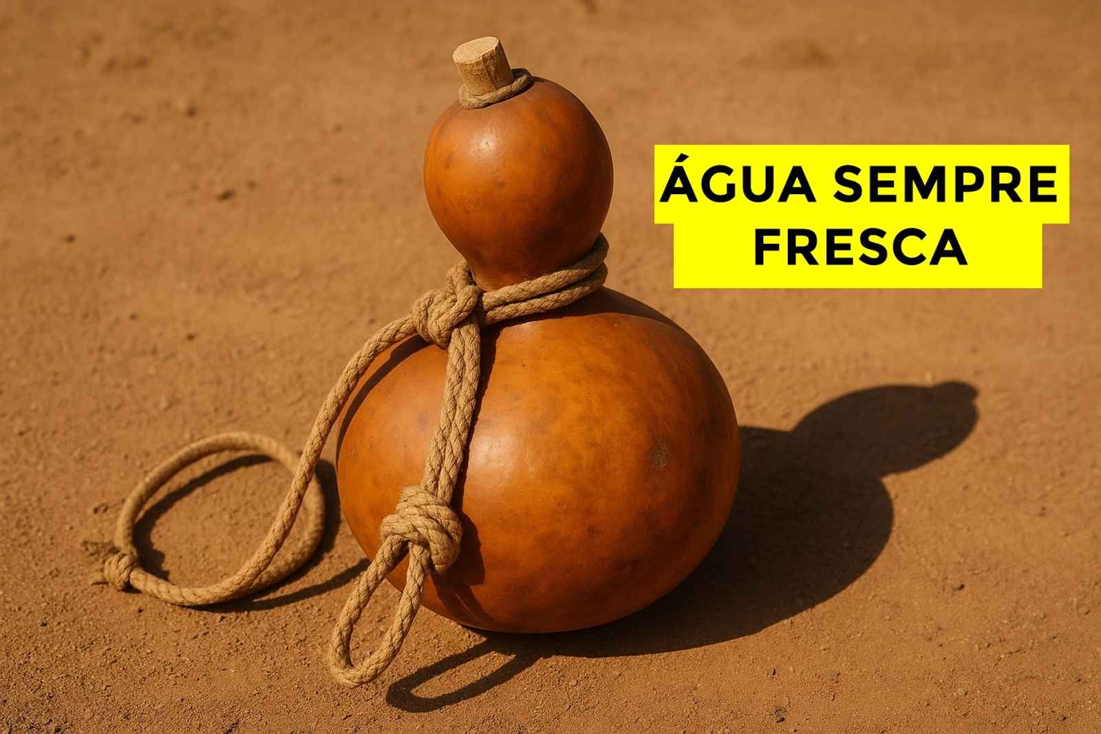 Cabaça mantinha água fresca no sertão graças à casca isolante, fibras vegetais e microcavidades que diminuíam a entrada de calor