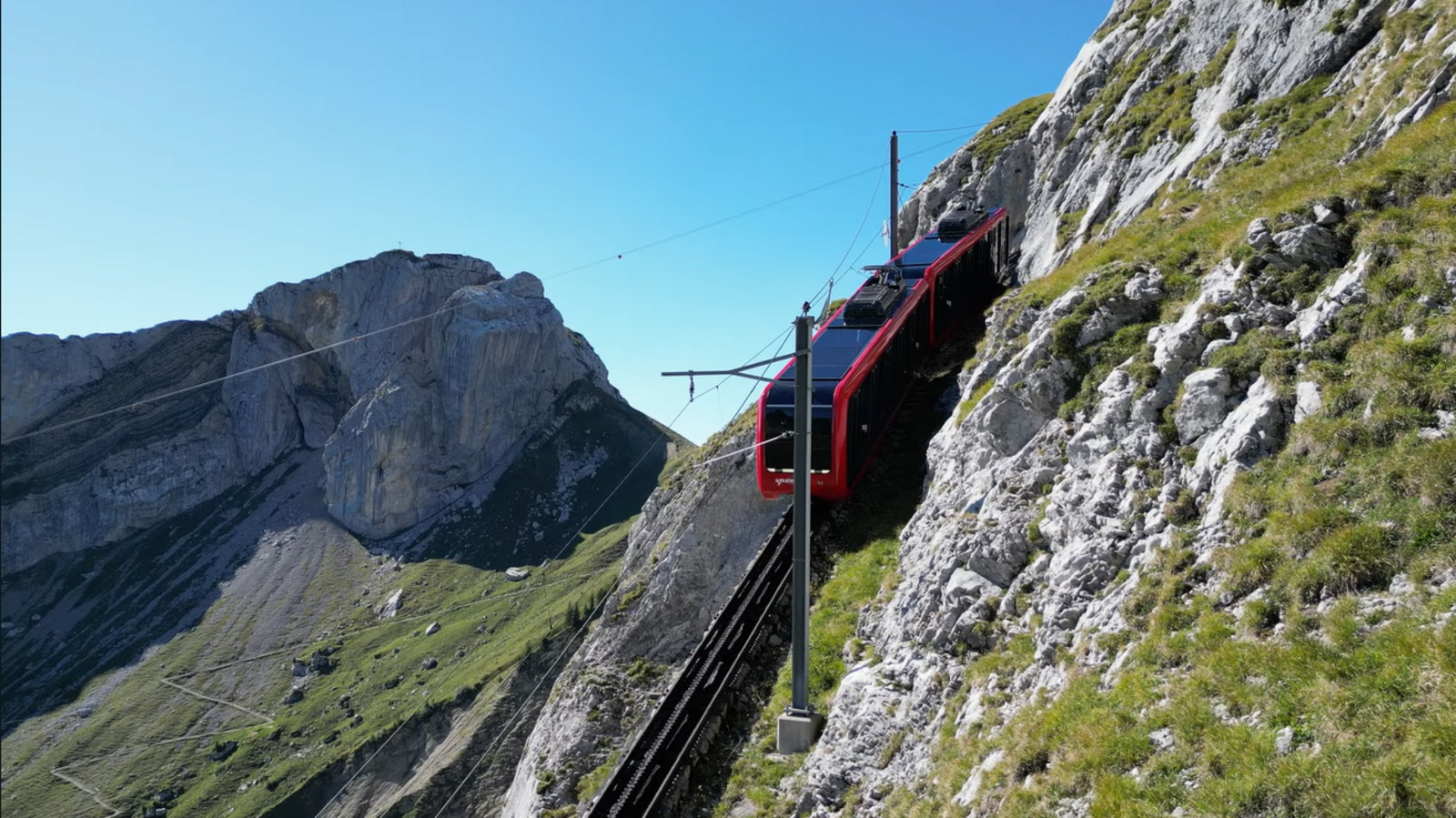 Monte Pilatus, Ferrovia, Ferrovia mais íngreme