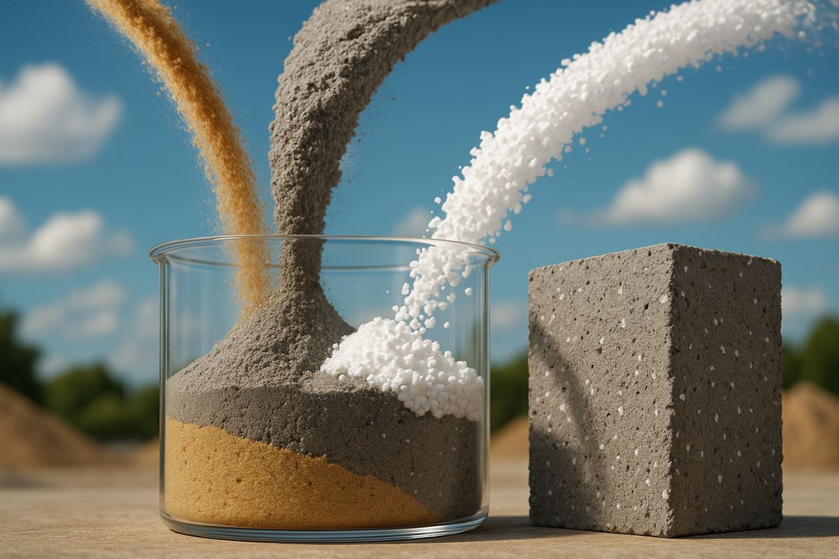 Aprenda a produzir bloco de concreto com isopor triturado, criando um concreto ecológico à base de cimento e areia, mais leve, resistente e ideal para obras pequenas.