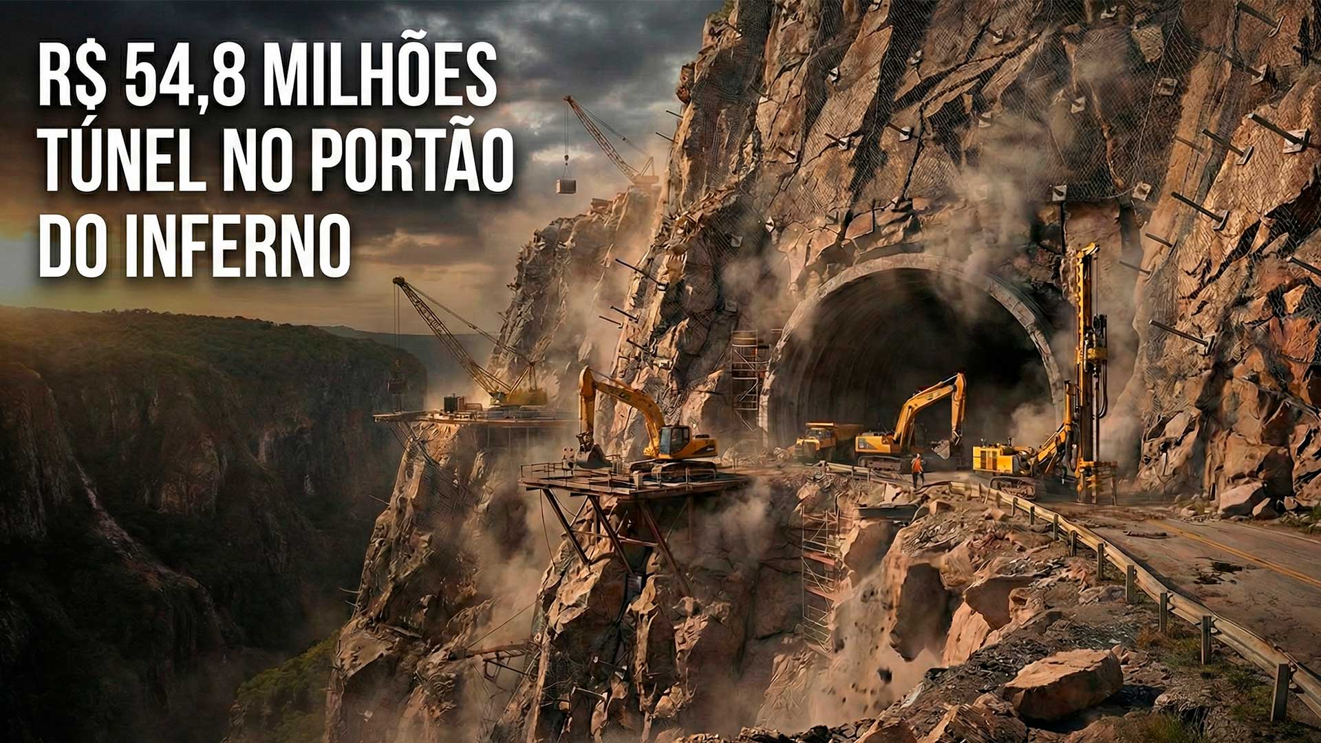 Com investimento de 54,8 milhões, governo quer túnel no Portão do Inferno, região conhecida na MT-251 entre Cuiabá e Chapada dos Guimarães no Mato Grosso