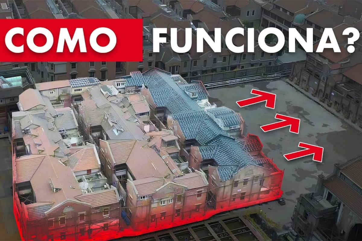 Engenharia chinesa move edifícios centenários com 432 robôs em Xangai para abrir complexo subterrâneo e explica técnicas, riscos e ganhos urbanos em uma obra de referência