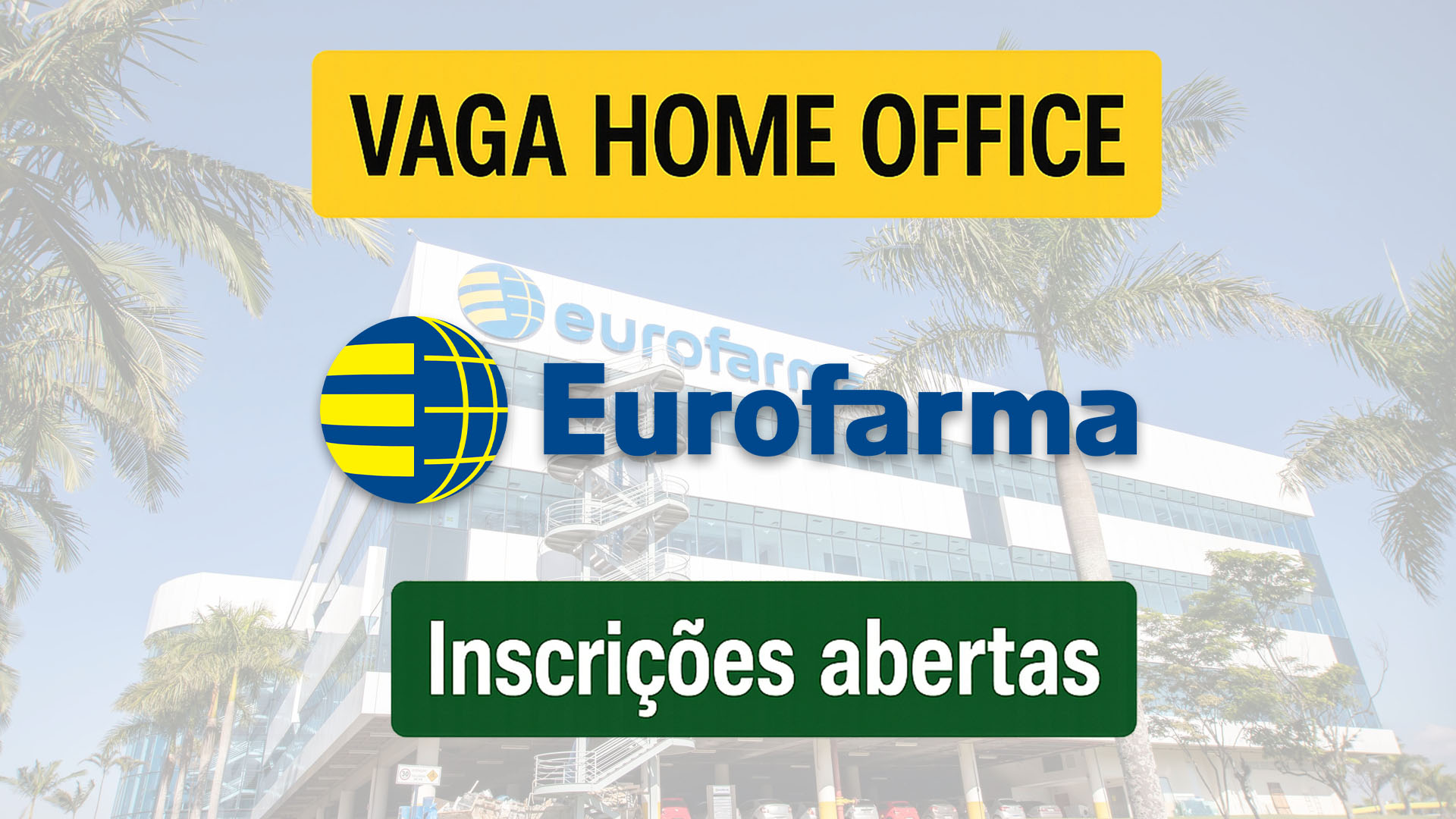 Eurofarma está com processo seletivo para vaga home office e além de trabalhar em casa, o funcionário ainda terá direito a pacote completo de benefícios