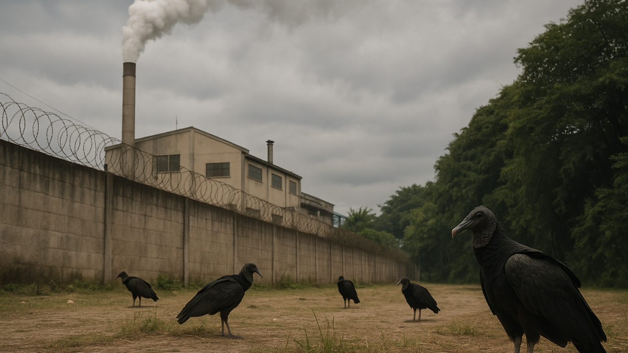 Mau cheiro e urubus preocupam moradores de Nova Iguaçu. Fábrica de sabão vira tormento e gera relatos de náuseas e desconforto contínuo.