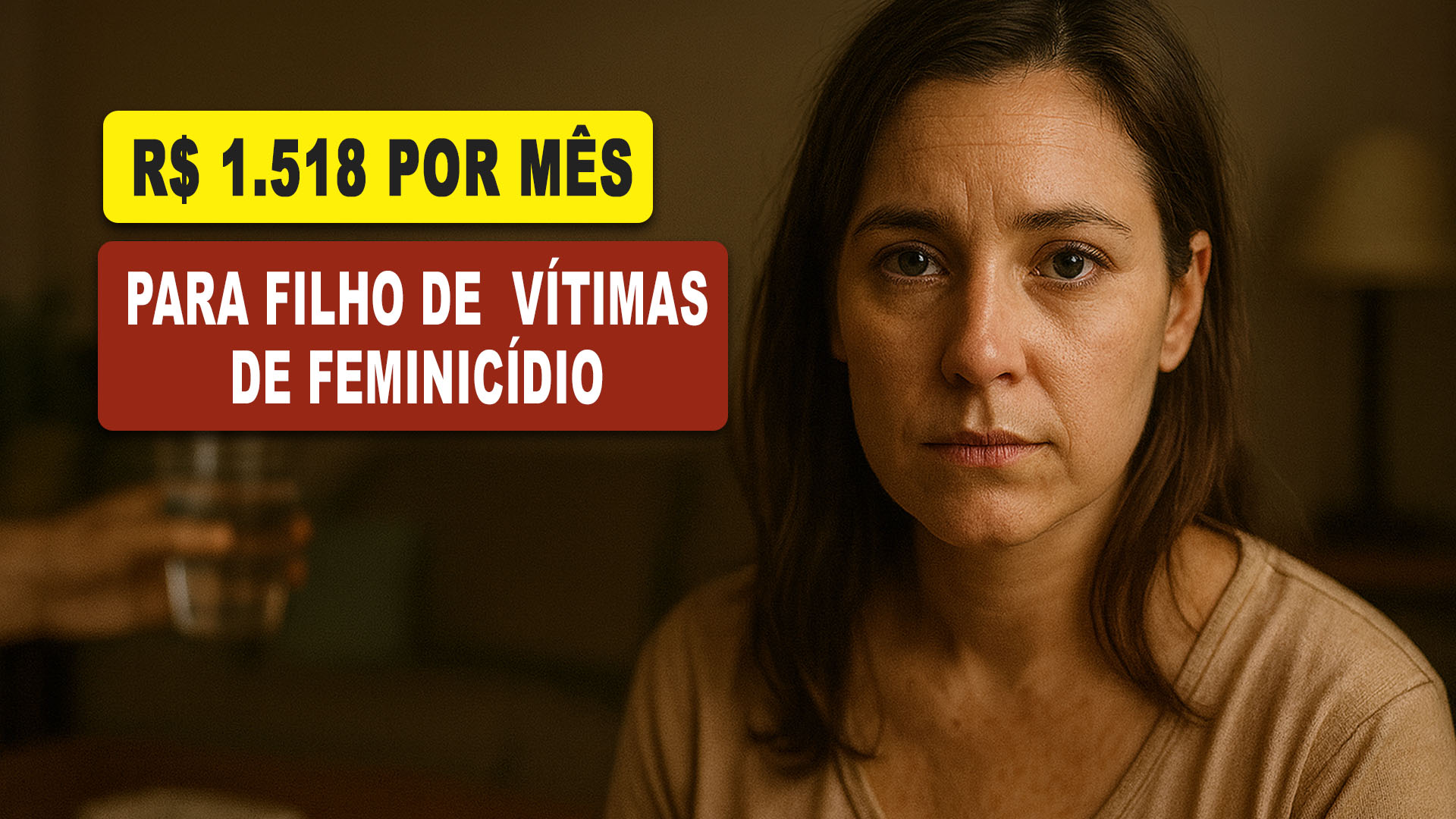 Governo anuncia que filho de vítimas de feminicídio passará a receber R$ 1.518 por mês, desde que tenha menos de 18 anos e esteja no CadÚnico