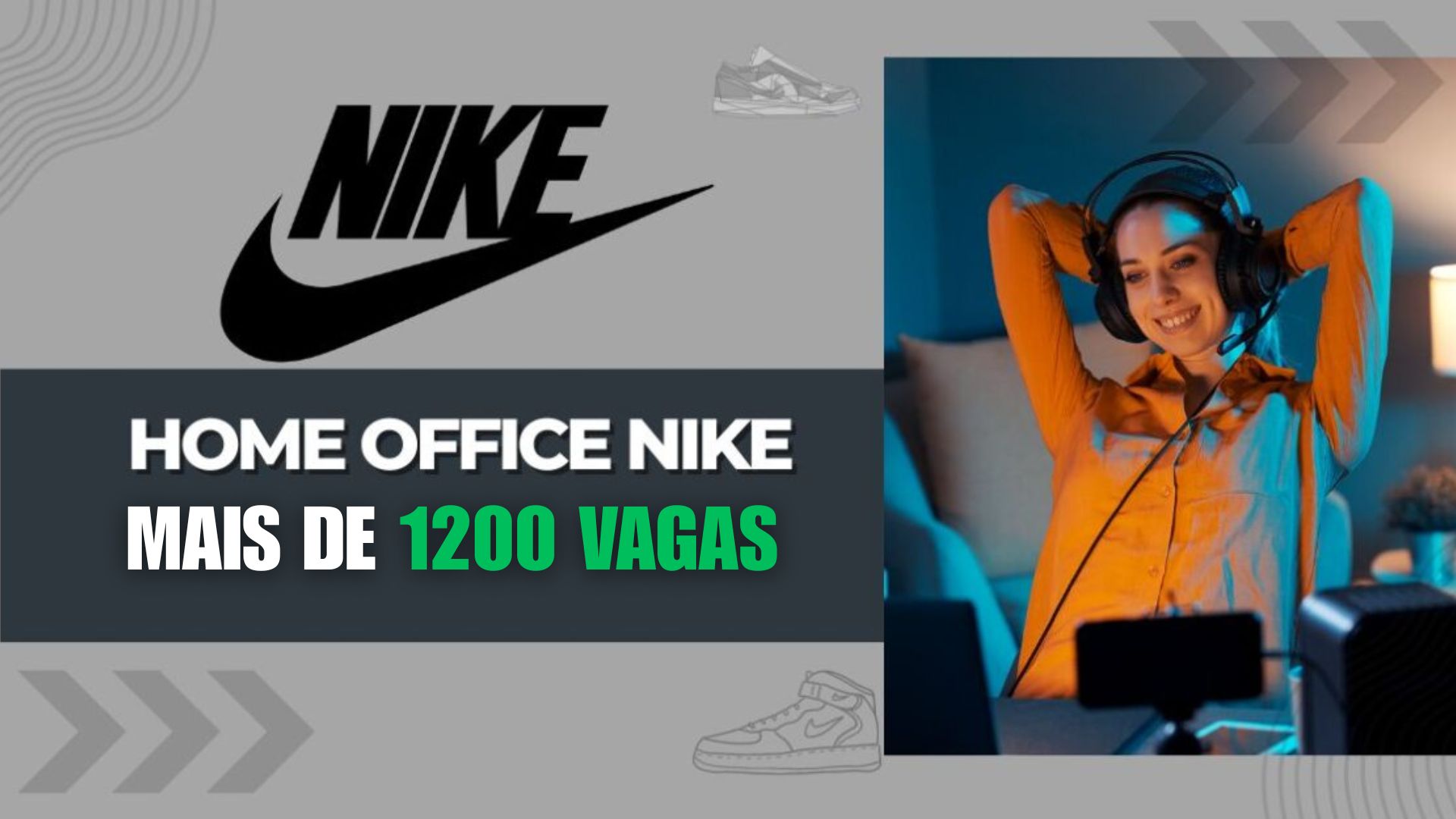 A Nike oferece mais de 1200 vagas remotas em diversos países e áreas. Trabalhe de casa com flexibilidade e alcance global.