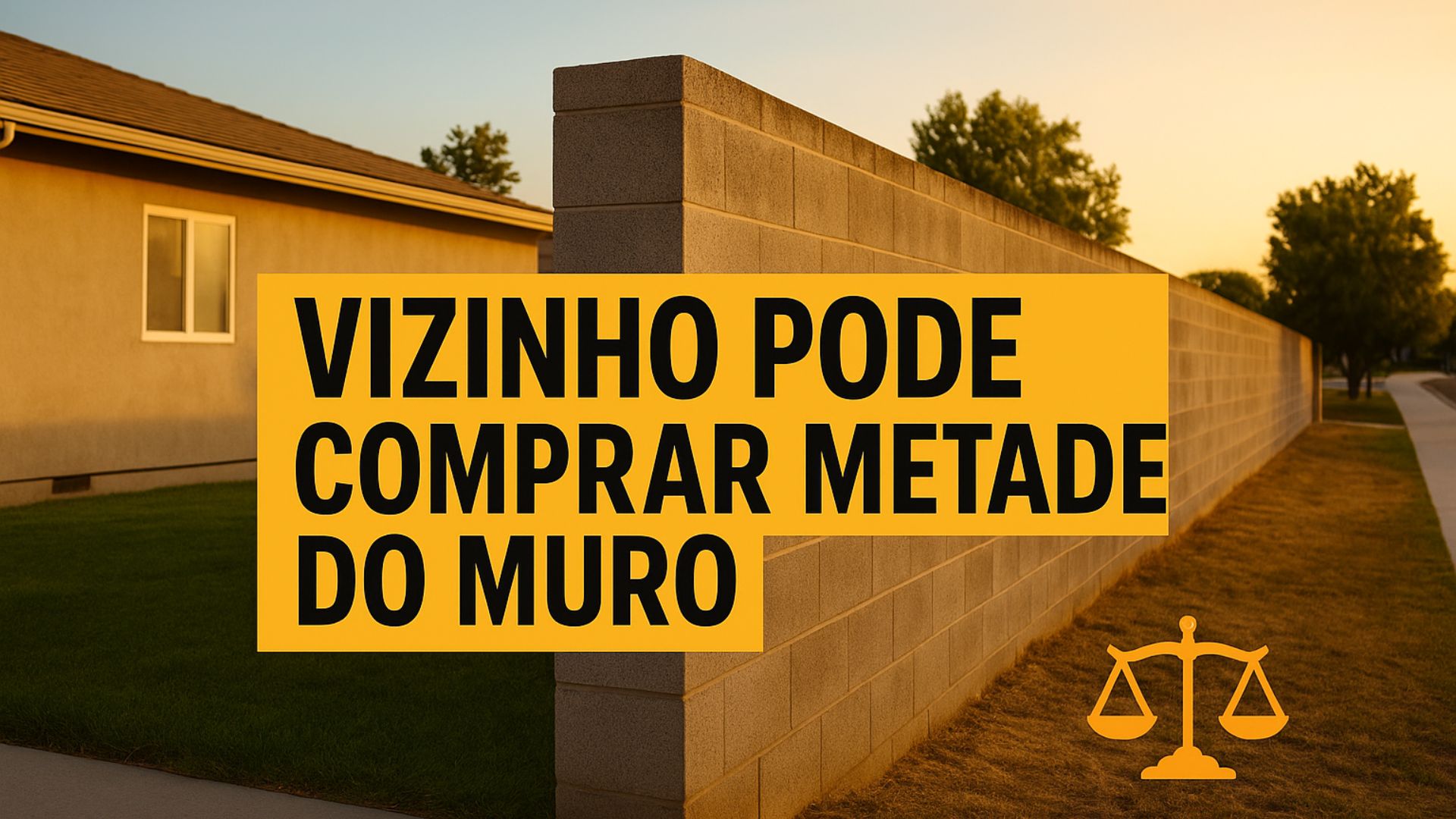 Direito previsto no Código Civil permite adquirir meação em muro divisório existente, sem acordo prévio, pagando metade do valor atual da obra e do terreno.