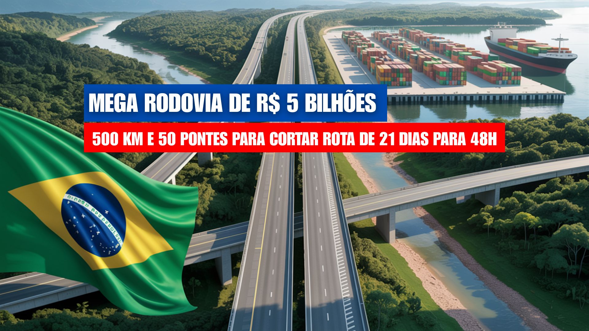 Guiana investe R$ 5 bilhões em corredor rodoviário de 500 km e 50 pontes para encurtar a rota até o Brasil e abrir mercado de 20 milhões de consumidores.