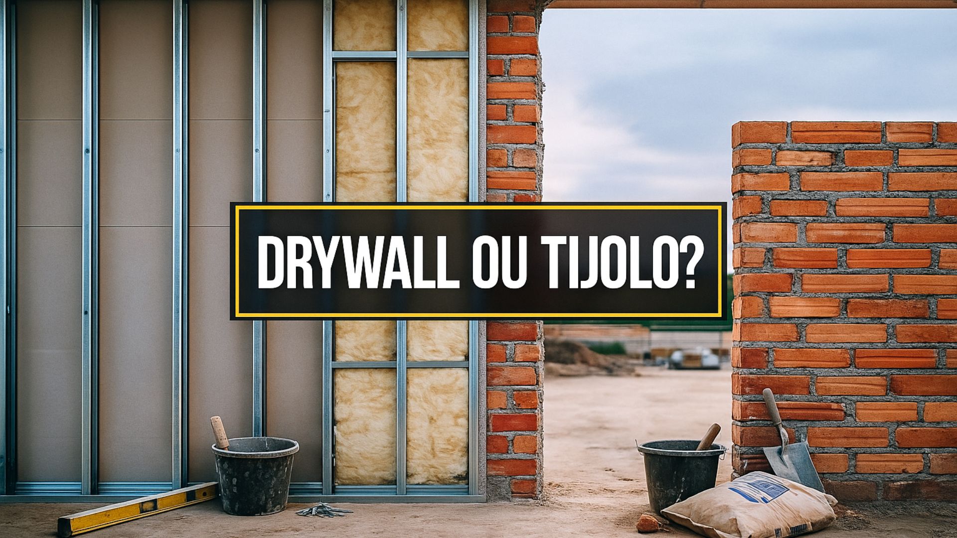 Comparação real entre drywall e alvenaria de tijolo revela diferenças de custo, produtividade, entulho e desempenho acústico em obras brasileiras.