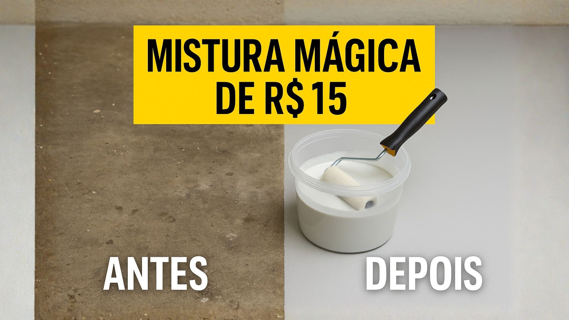 Mistura de rejunte com cola branca ganha espaço em tutoriais por renovar pisos de cimento, criar película protetora e custar menos de R$ 15.