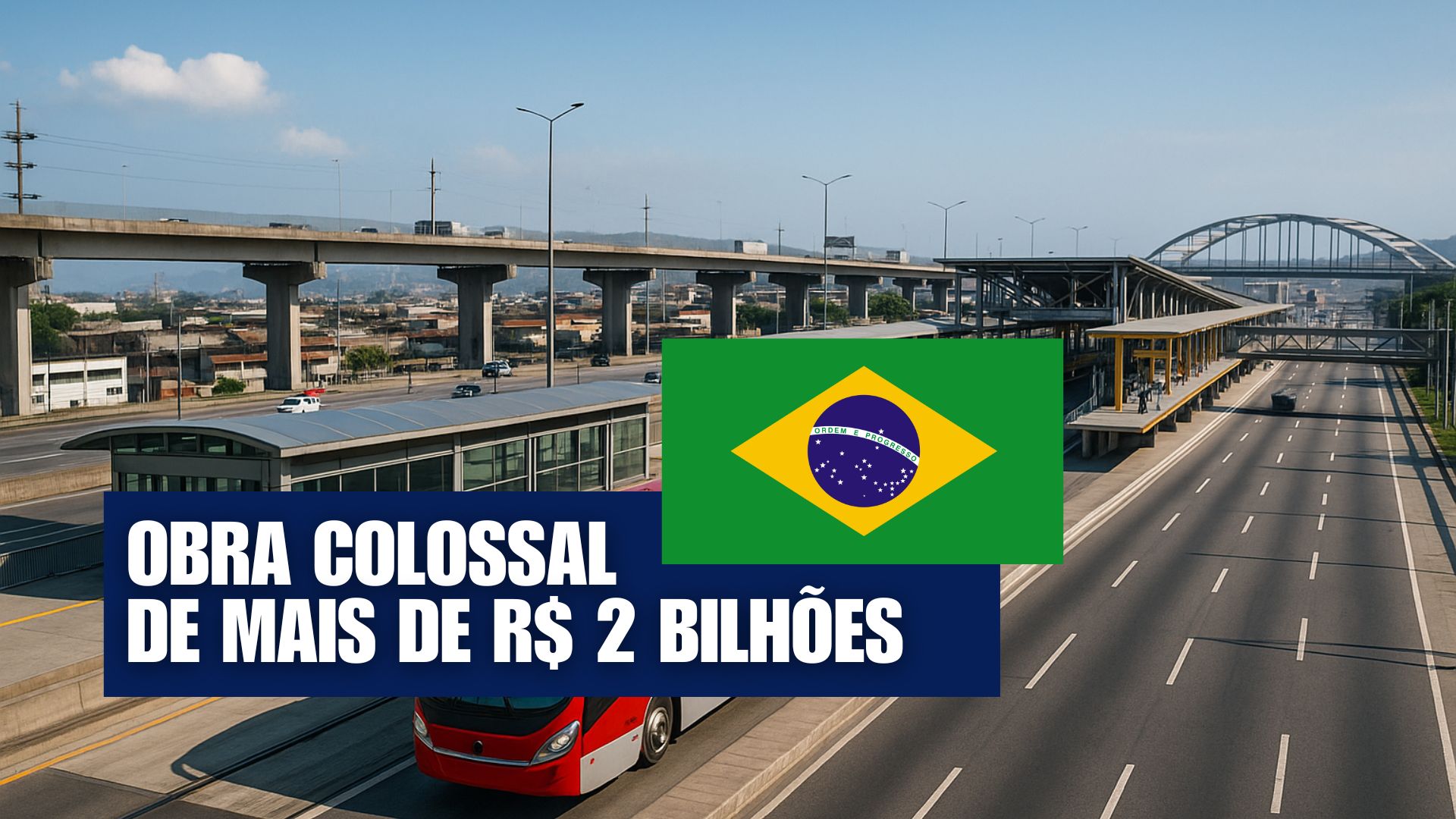 Corredor BRT Transbrasil de 26 km vai reorganizar a Avenida Brasil com faixa exclusiva, terminais integrados e R$ 2 bilhões em investimentos.
