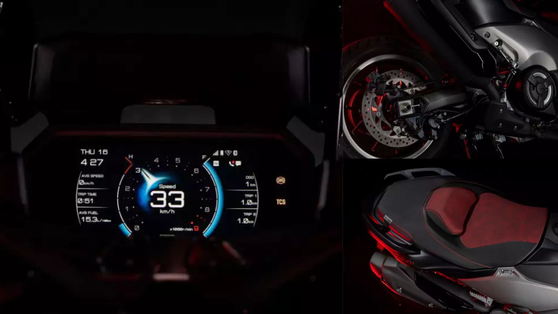 Edição especial da Yamaha TMAX celebra 25 anos com motor 560 cm³, painel TFT de 7”, visual inspirado no Black MAX e tecnologia avançada.