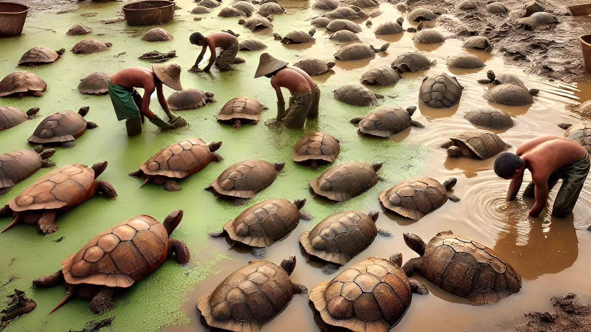 Criação industrial de tartarugas na China movimenta milhões de animais por ano e revela um agronegócio bilionário pouco conhecido pelo público.