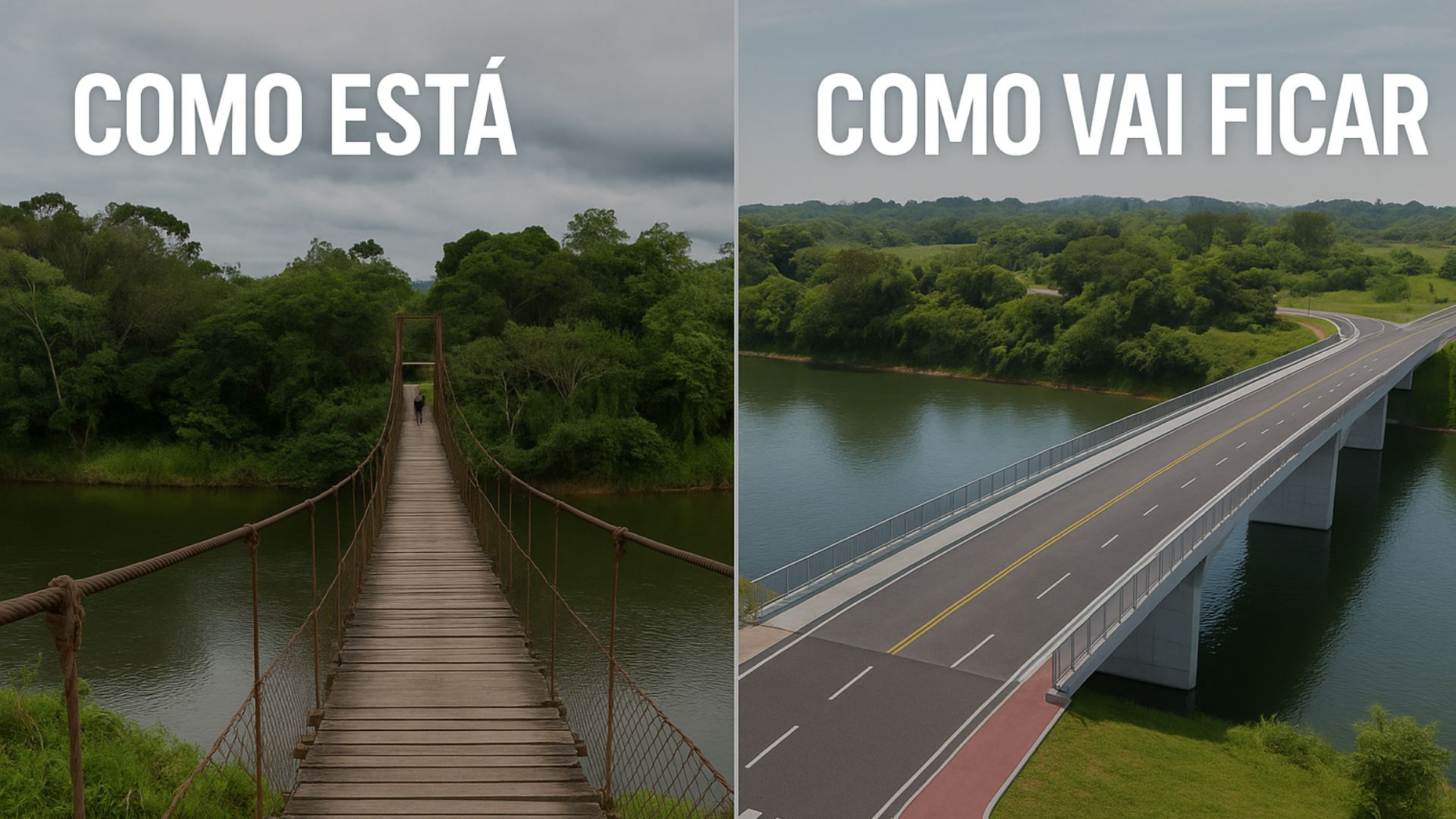 Nova ponte sobre o Rio Itapocu em SC eliminará desvio de 16 km entre Araquari e Guaramirim com investimento de R$ 12,1 milhões.